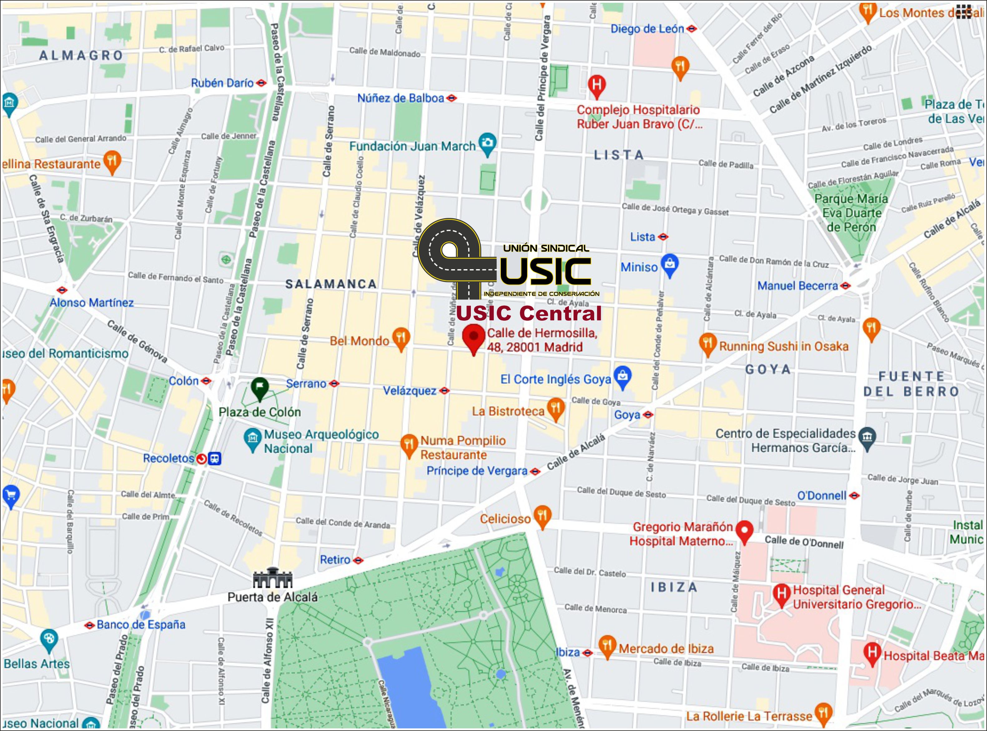 Ver ubicación en Google Maps Ubicación USIC Central